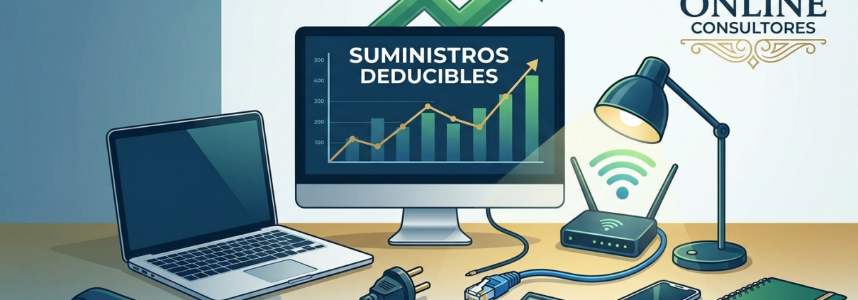 Deducción suministros teletrabajo autónomos - Online Consultores